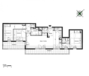 t4 à la vente -   44800  SAINT HERBLAIN, surface 92 m2 vente t4 - UBI475032536